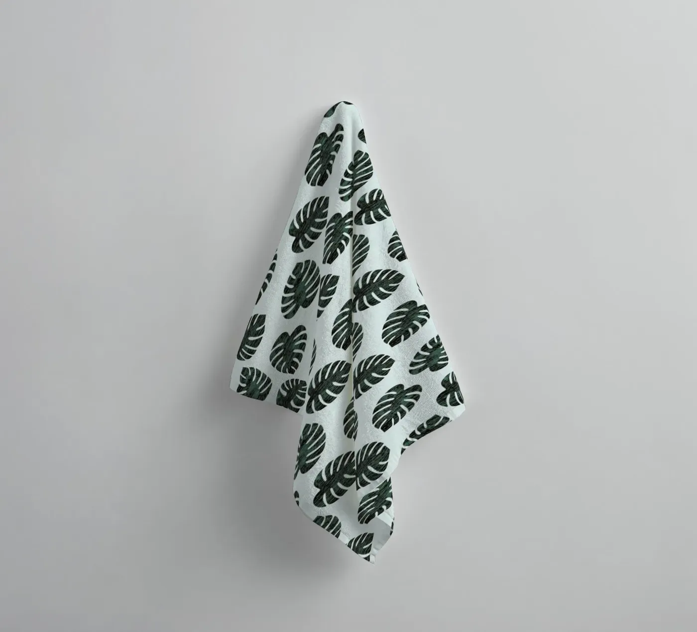 Monstera Pattern badhanddoek van Karin Bijlsma