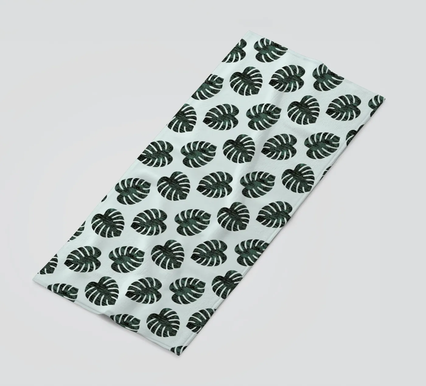Monstera Pattern strandhanddoek van Karin Bijlsma