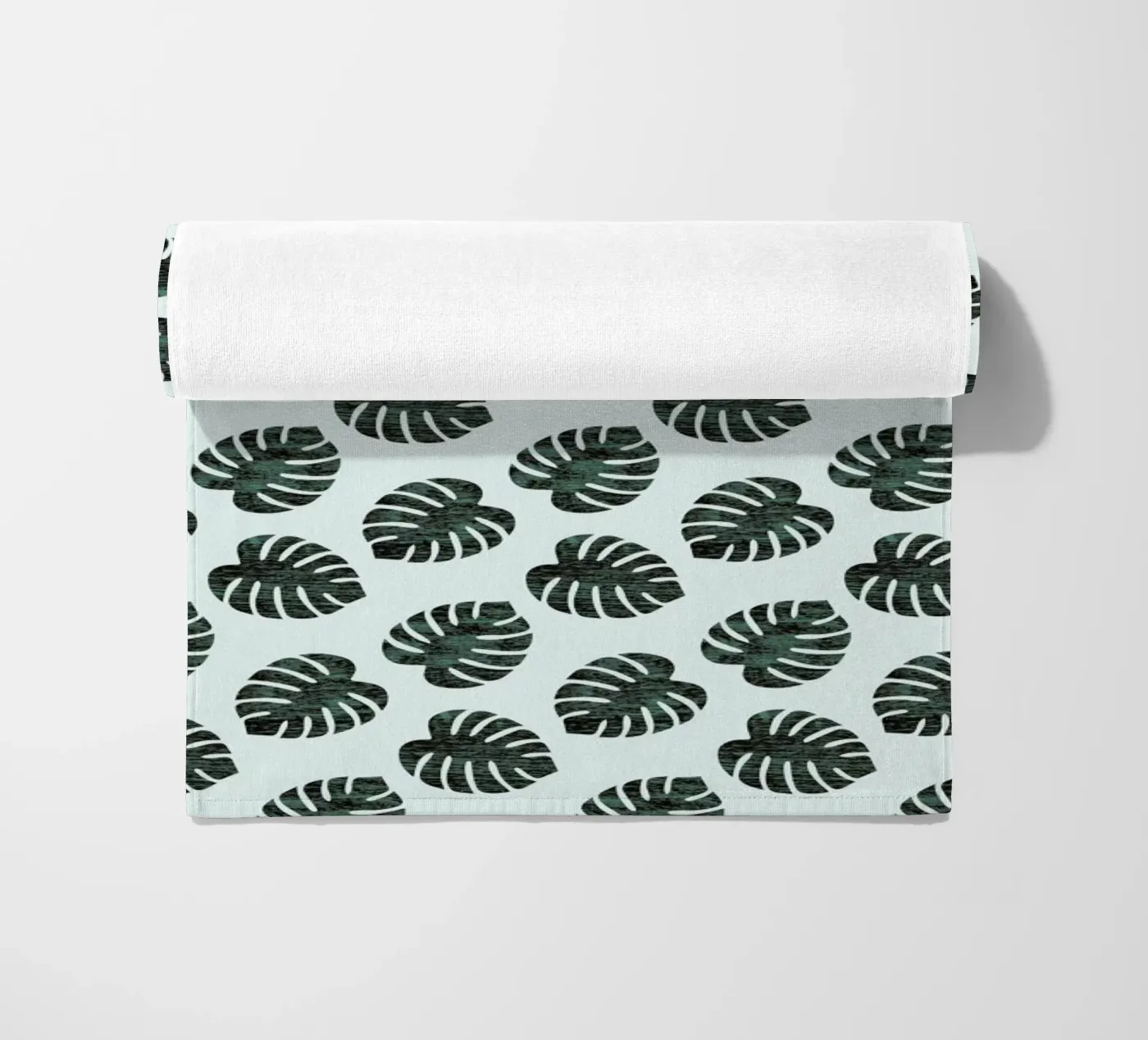 Monstera Pattern strandhanddoek van Karin Bijlsma