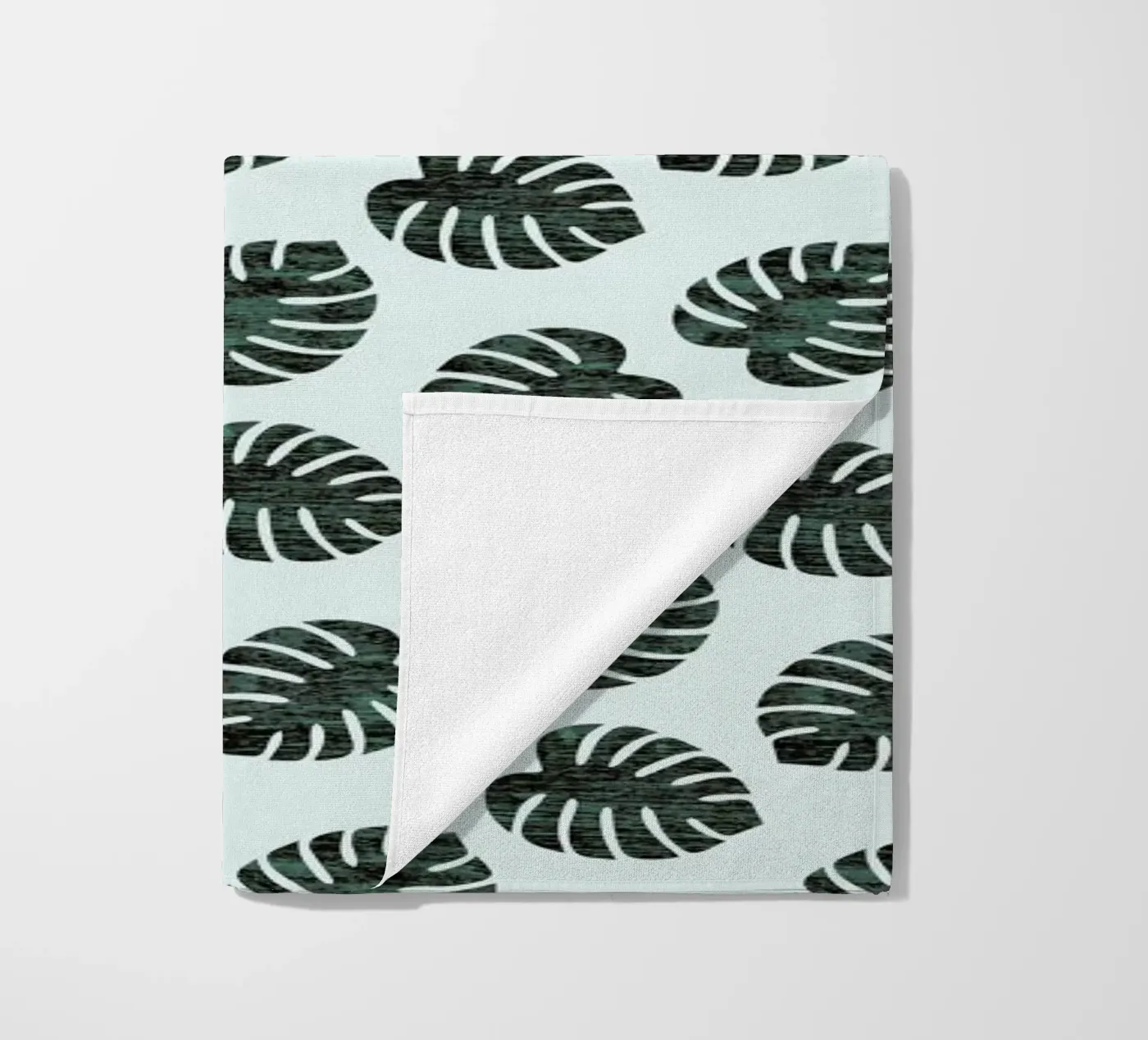 Monstera Pattern strandhanddoek van Karin Bijlsma