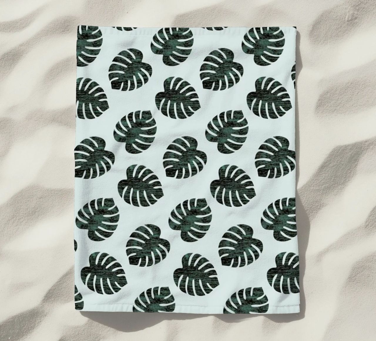 Monstera Pattern telo mare da Karin Bijlsma