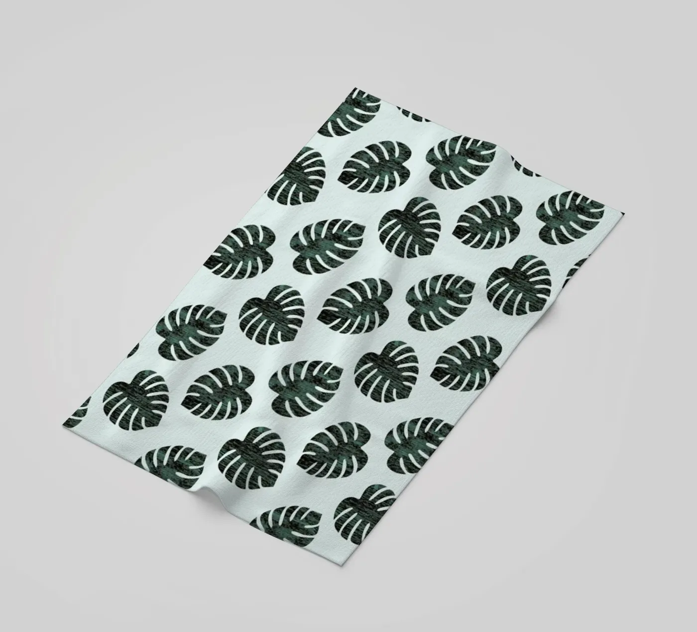 Monstera Pattern strandhanddoek van Karin Bijlsma
