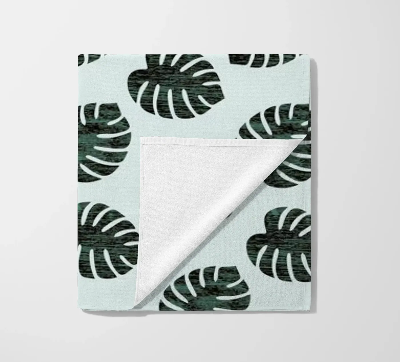 Monstera Pattern strandhanddoek van Karin Bijlsma