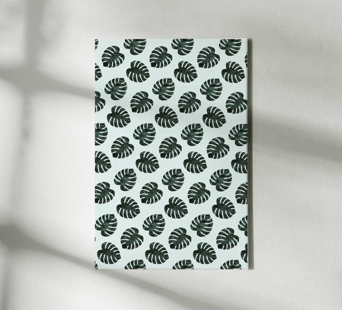 Monstera Pattern canvas van Karin Bijlsma