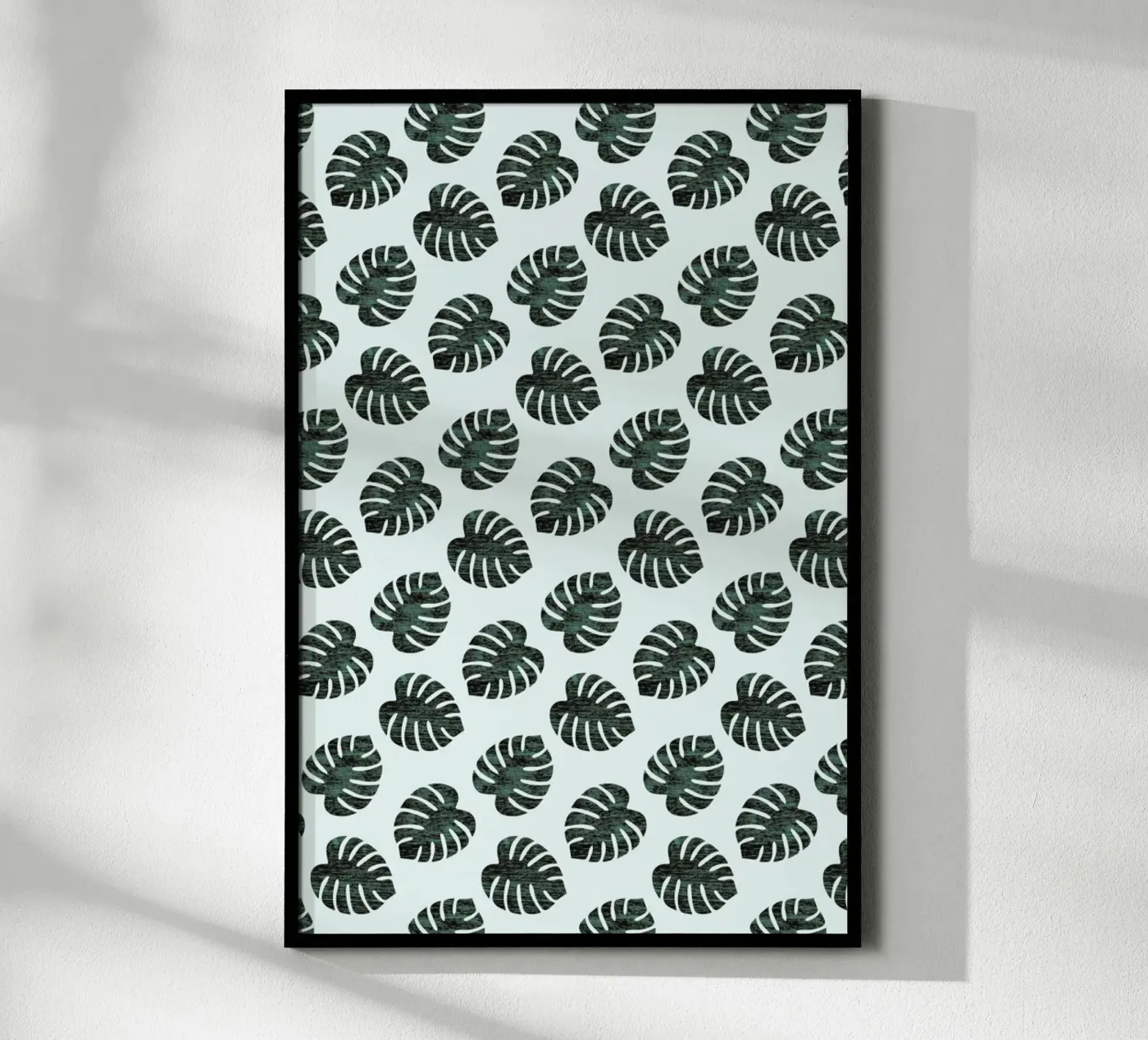 Monstera Pattern poster van Karin Bijlsma