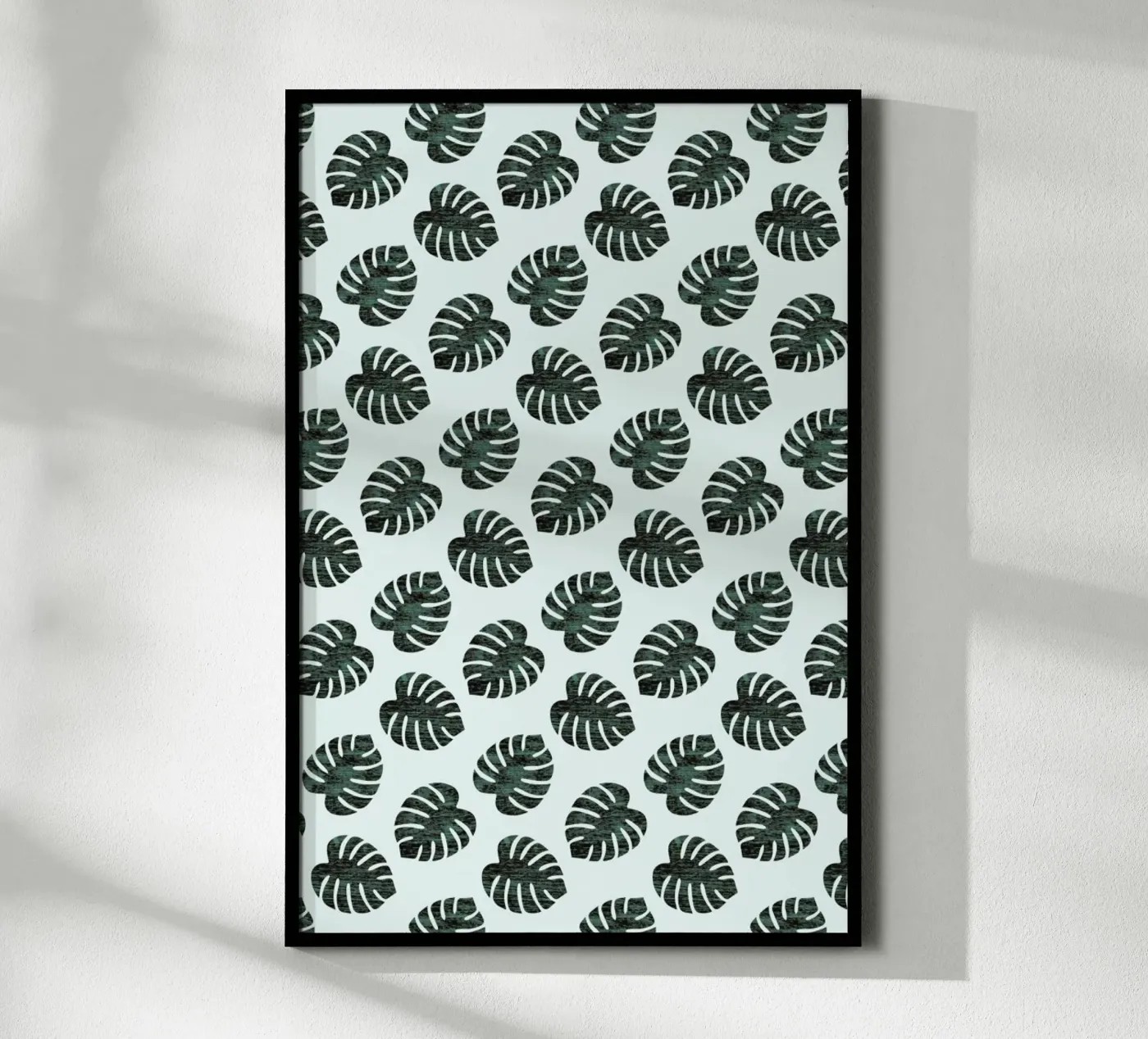 Monstera Pattern poster de Karin Bijlsma
