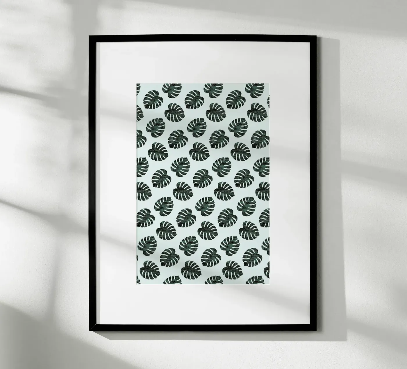 Monstera Pattern poster van Karin Bijlsma