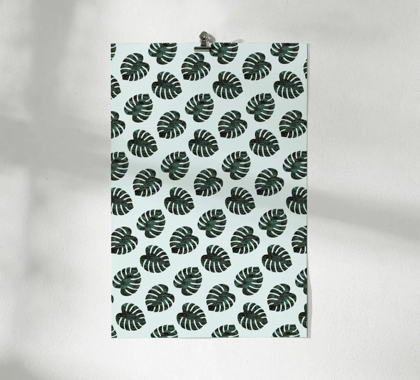 Monstera Pattern poster de Karin Bijlsma