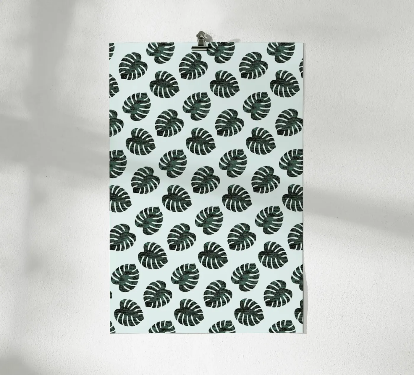 Monstera Pattern poster van Karin Bijlsma
