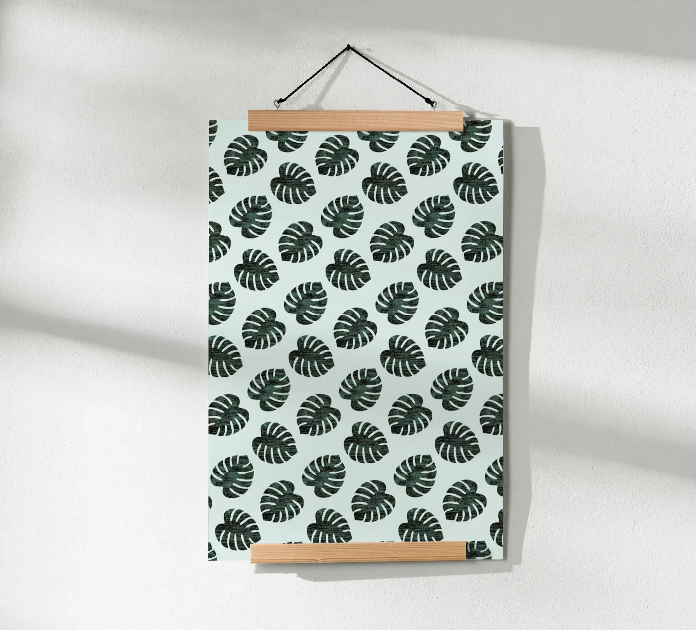 Monstera Pattern poster de Karin Bijlsma