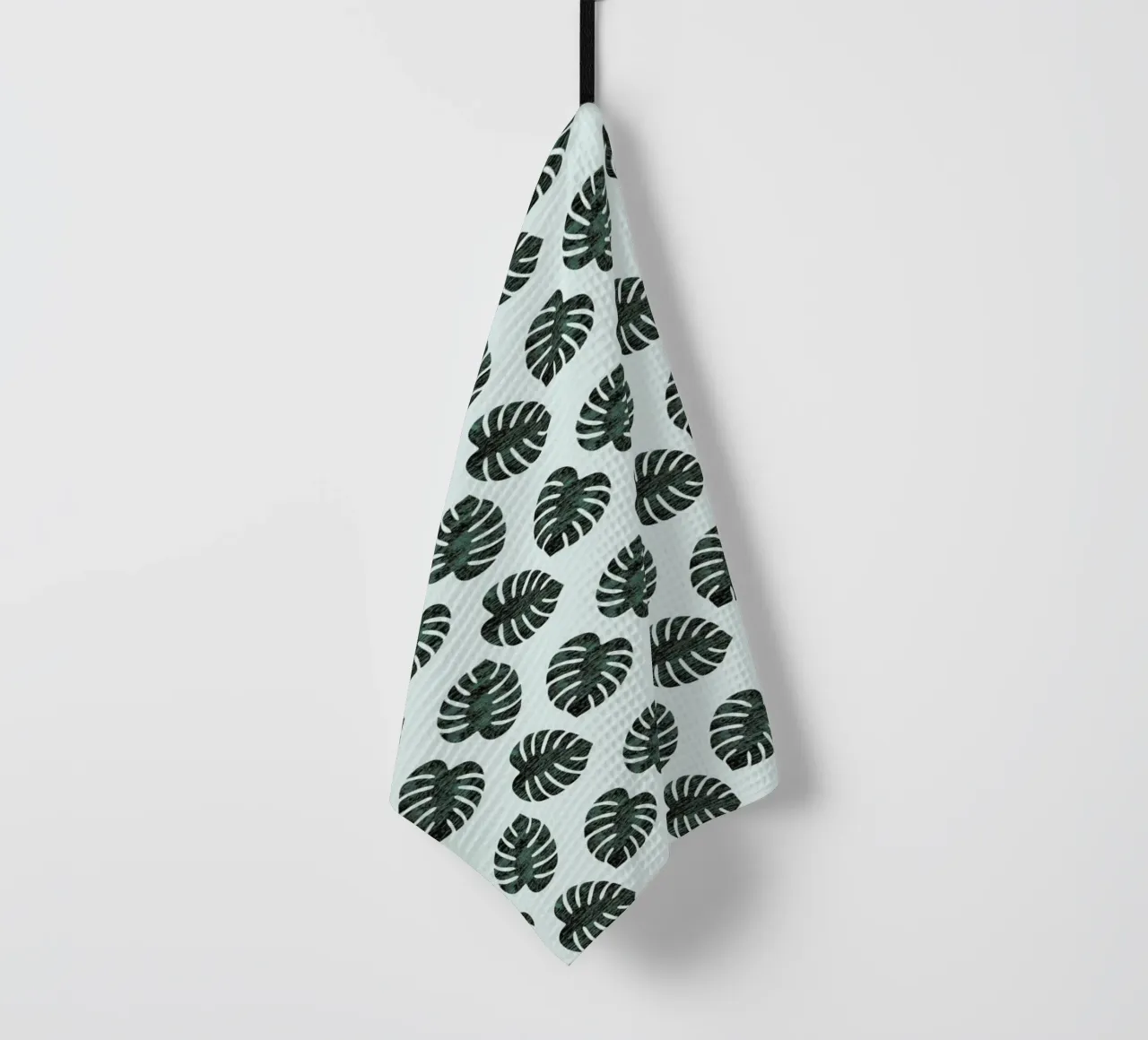 Monstera Pattern tea towel by Karin Bijlsma