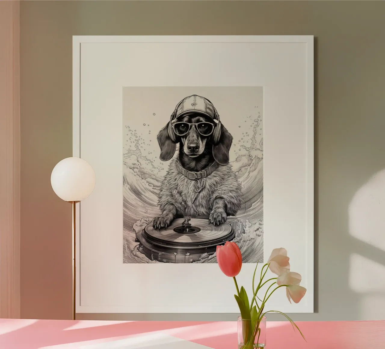 DJ teckel poster by tylerstudio