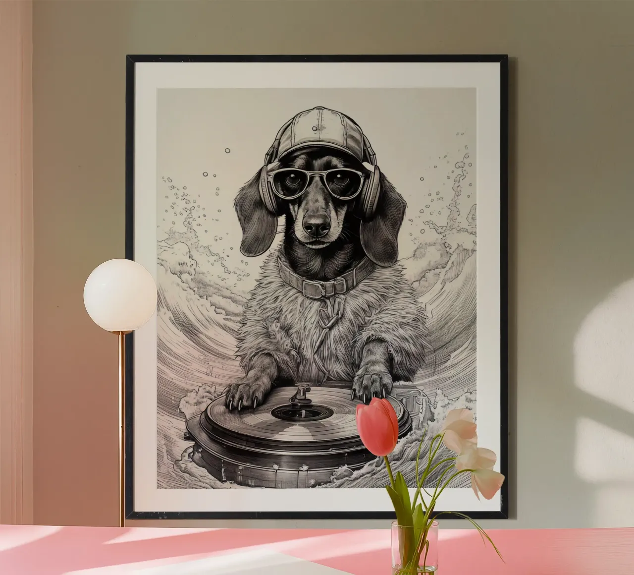 DJ teckel poster by tylerstudio