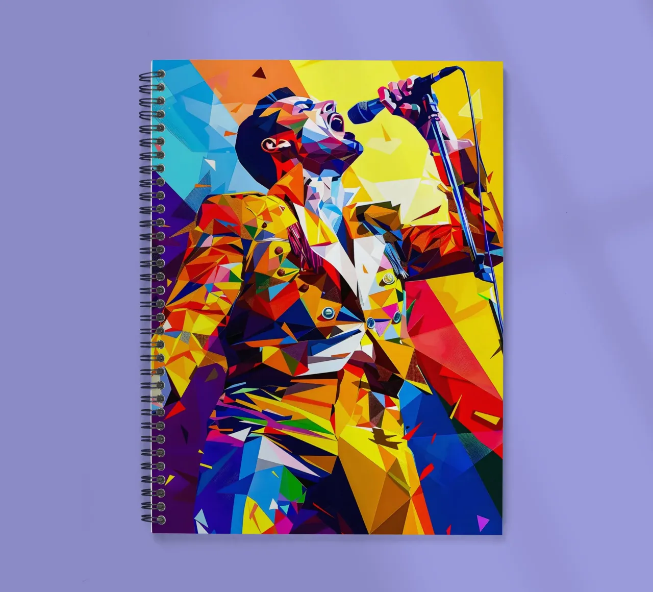 Freddie Mercury spiral notebook by HopeStudio