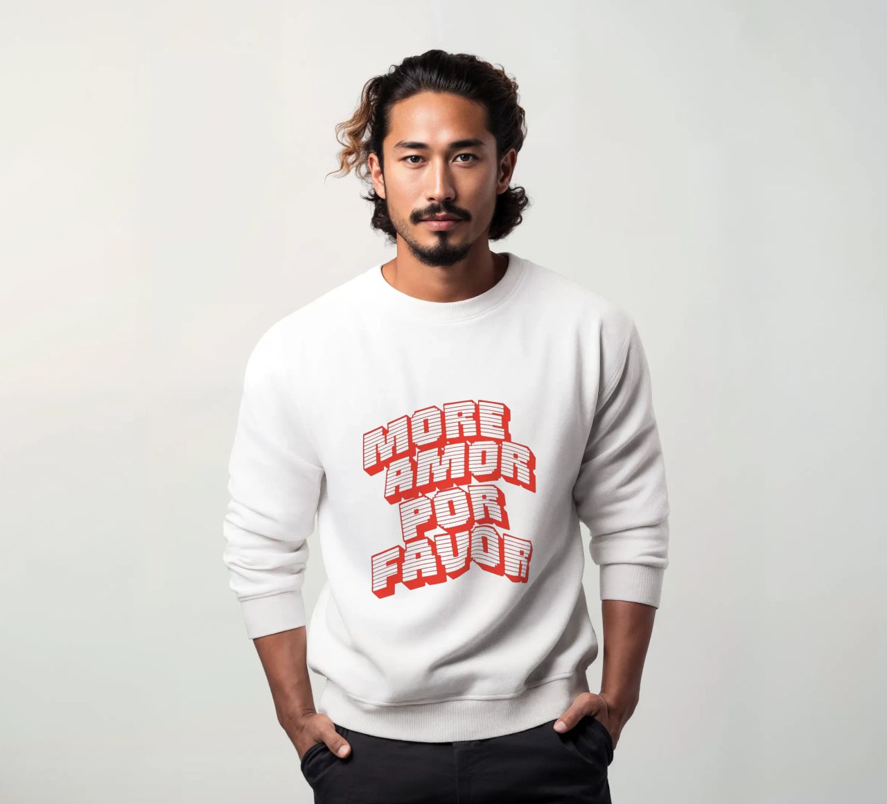 Più amore per favore felpa da Gunawan Rb