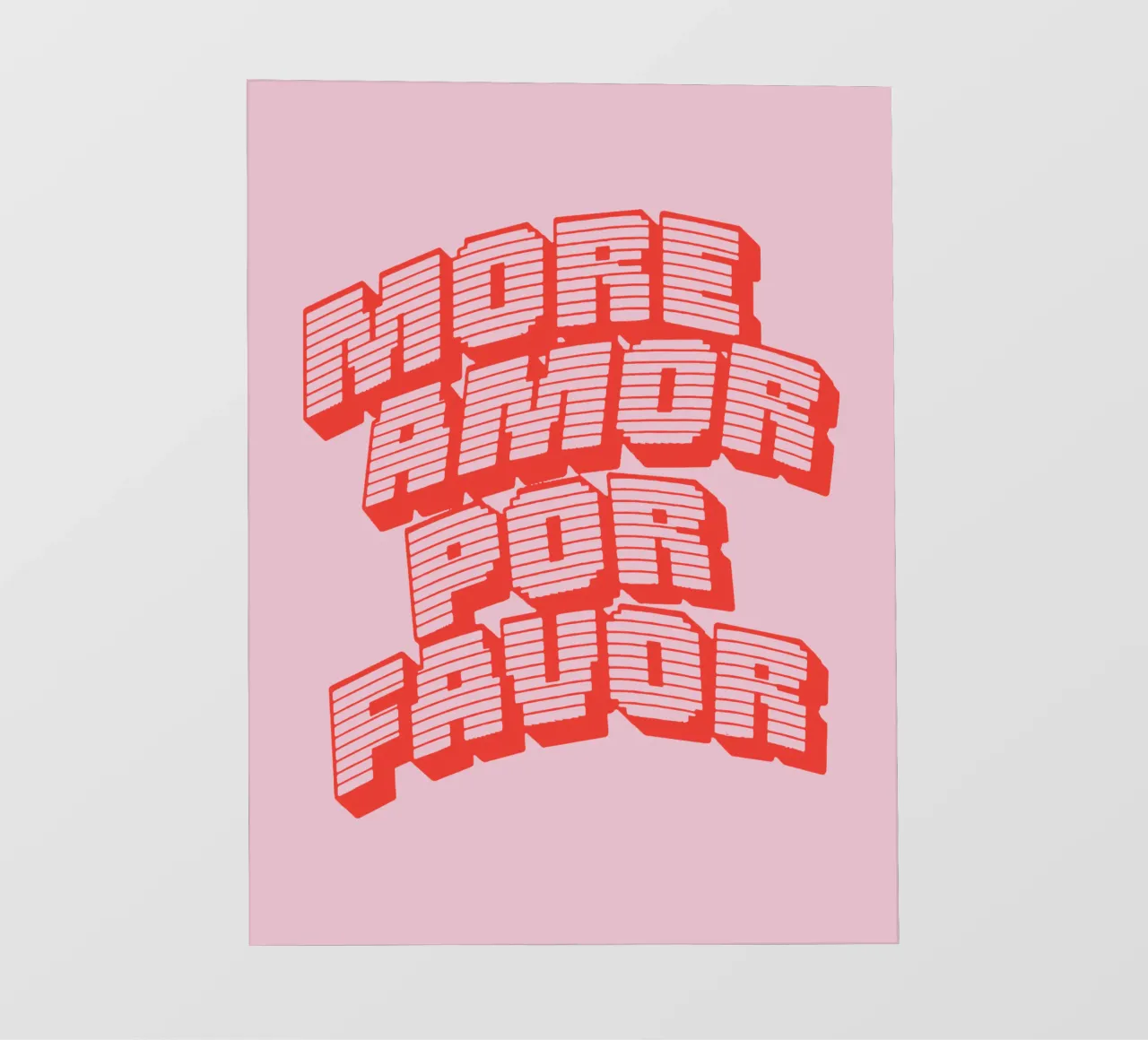 Più amore per favore telo in pvc da Gunawan Rb