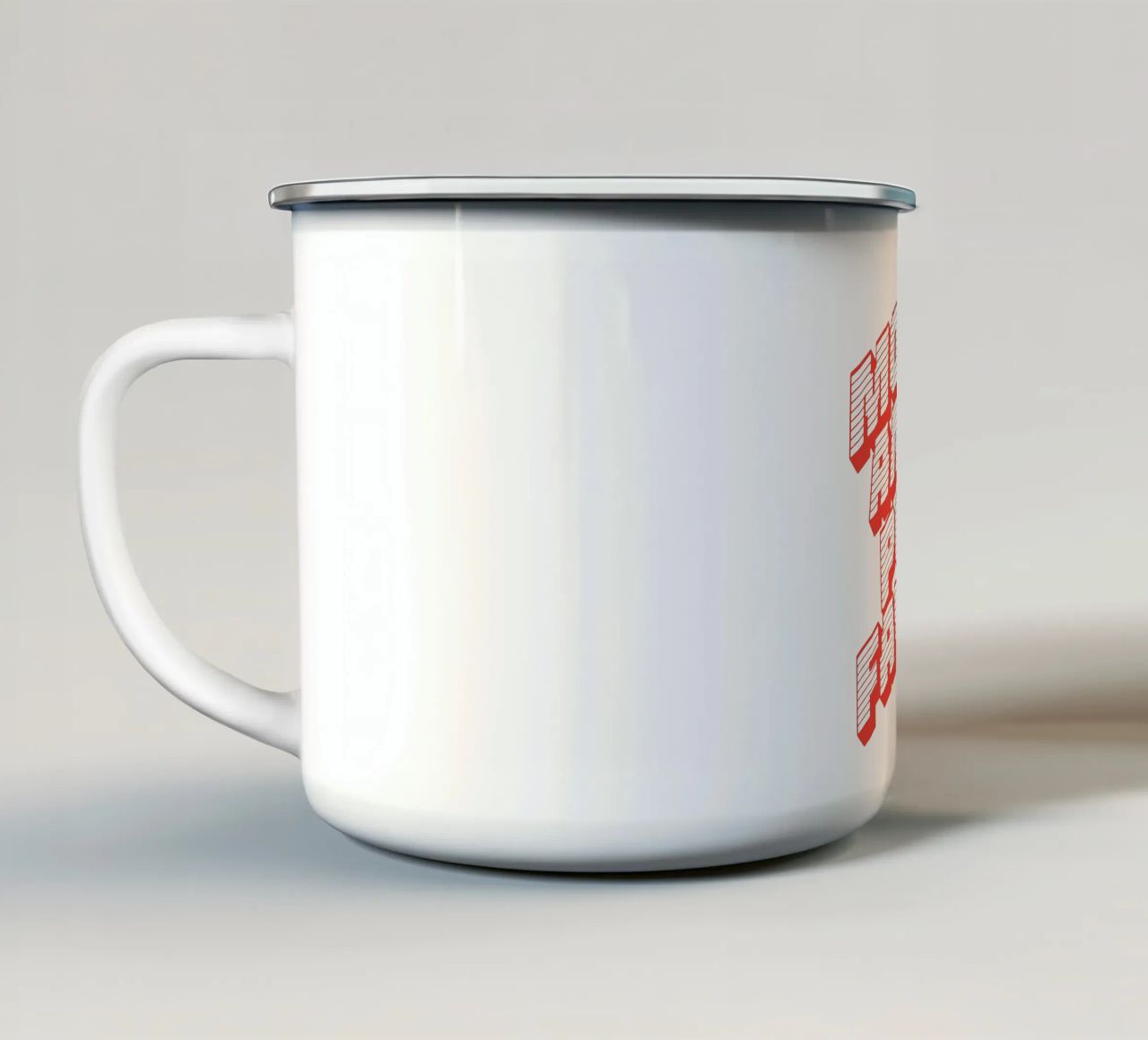 Più amore per favore tazza in smalto da Gunawan Rb