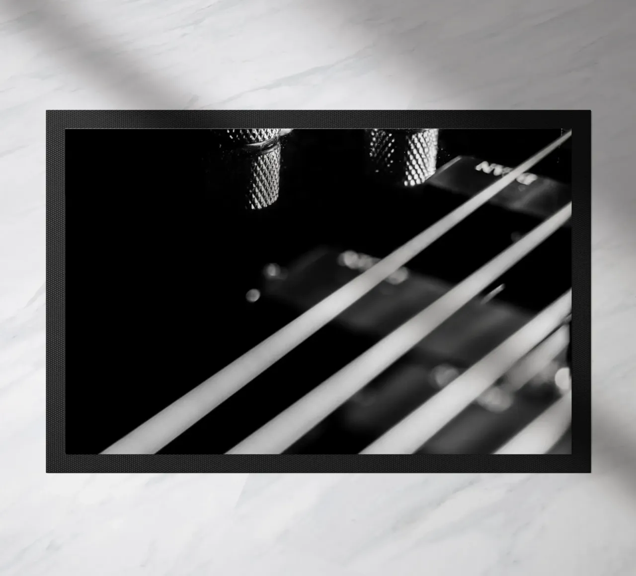 Basso nero zerbino da anderm