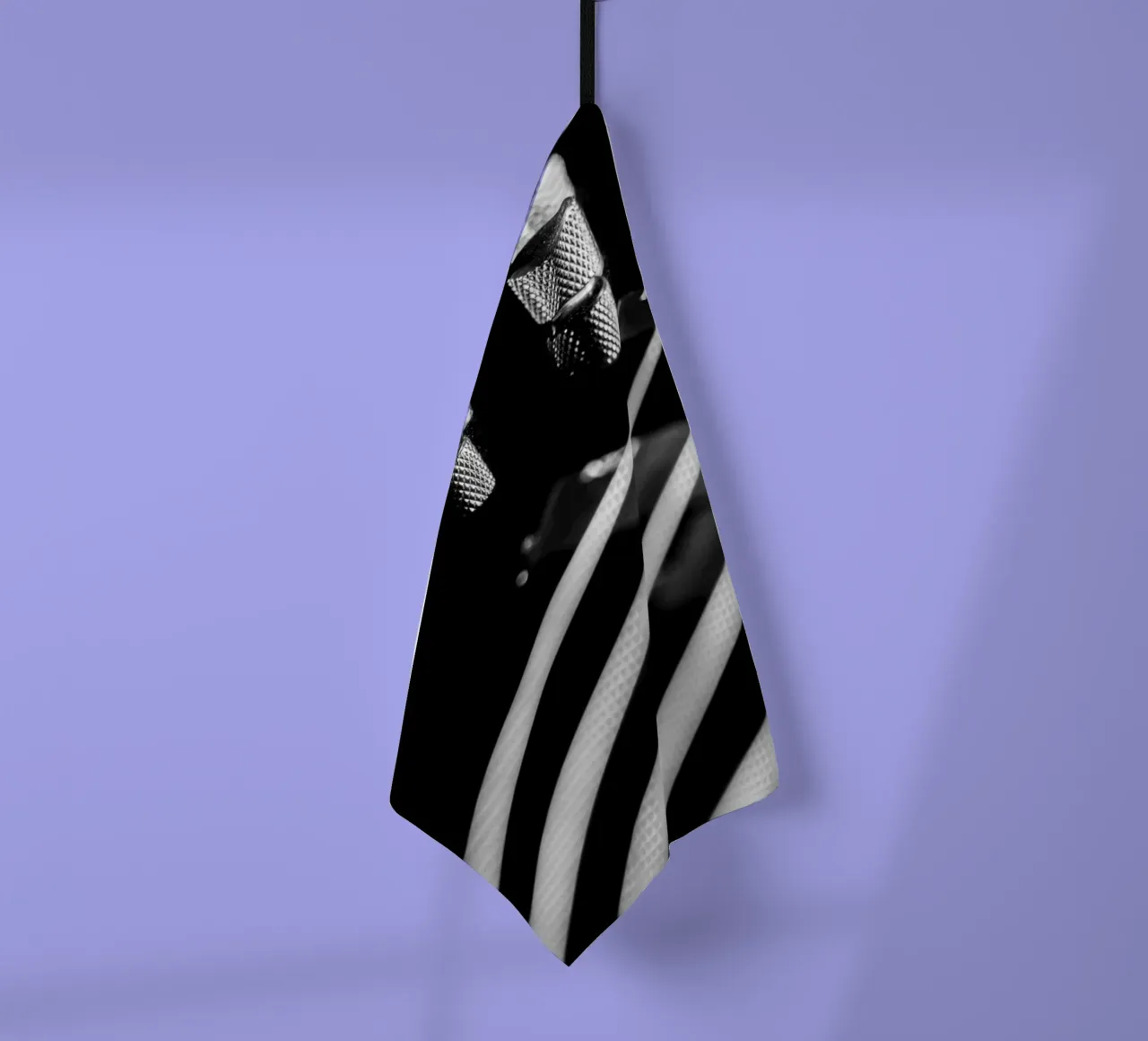 Guitare basse noire torchon de anderm