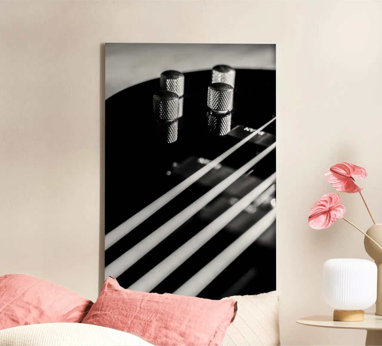 Basso nero tela da anderm