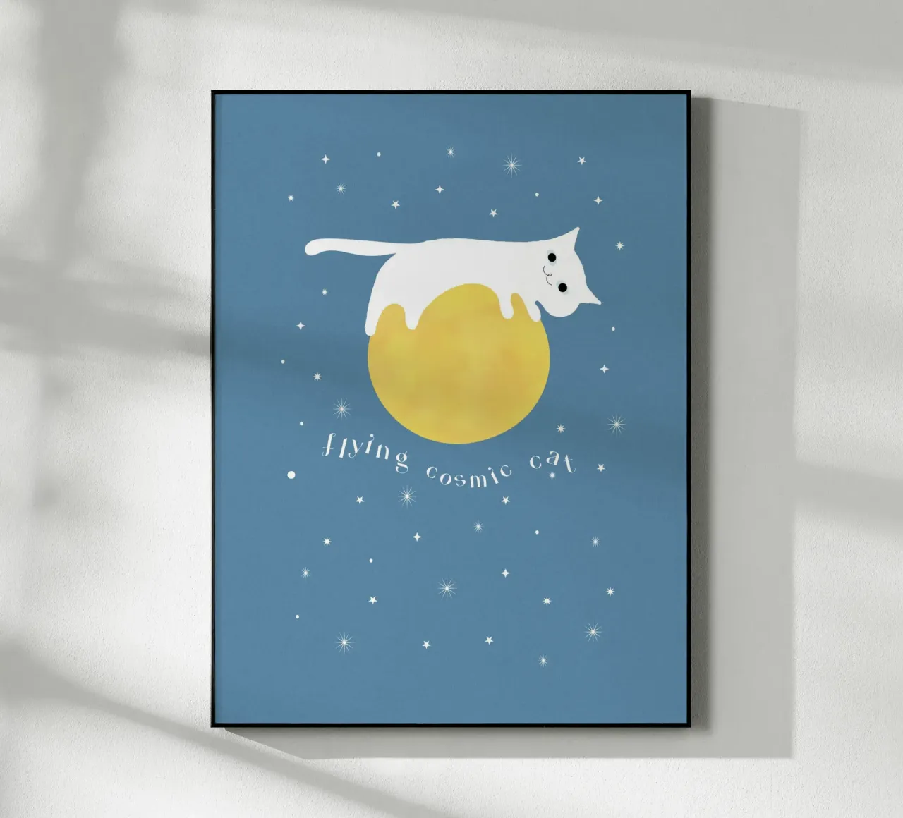 Flying cosmic cat plexiglass da natural neutral