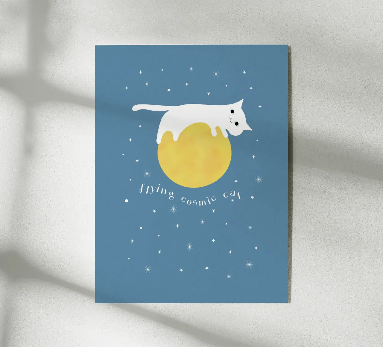 Flying cosmic cat plexiglass da natural neutral