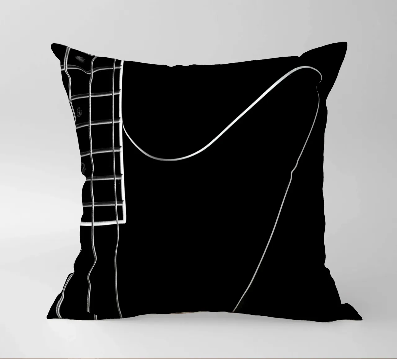 Basso nero cuscino da anderm