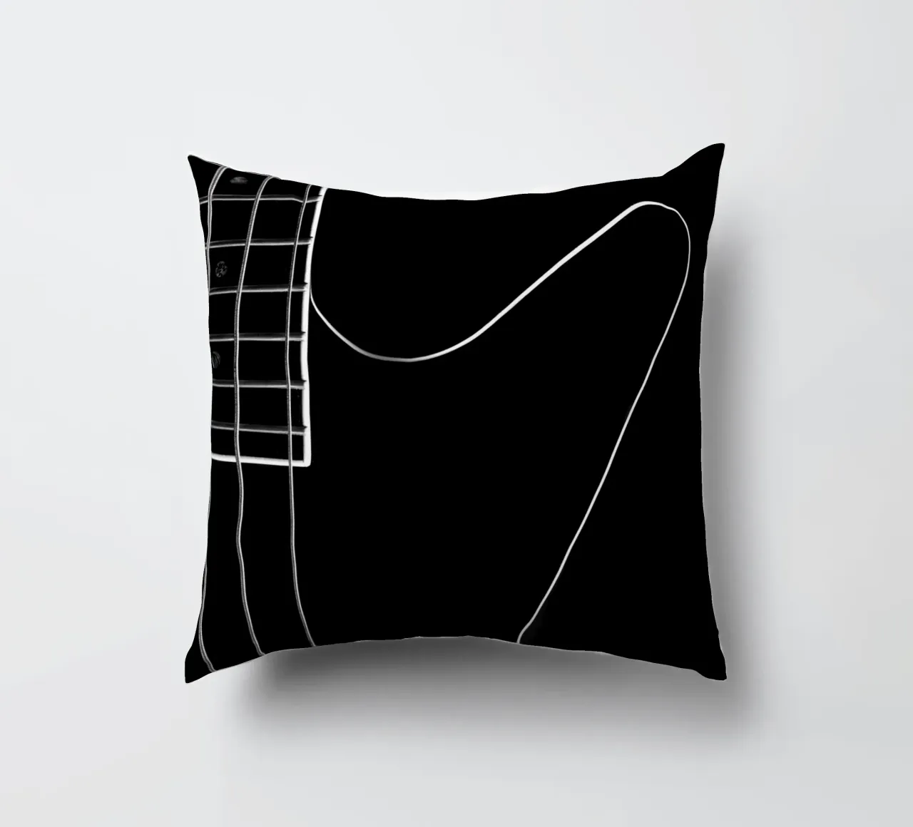 Basso nero cuscino da anderm