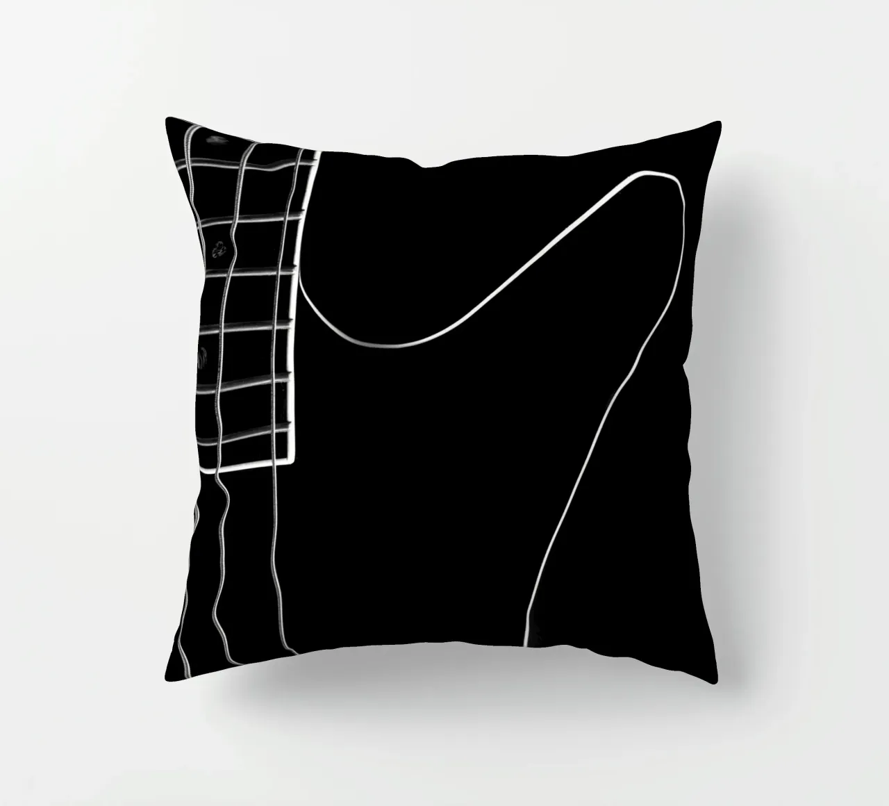 Basso nero cuscino da anderm