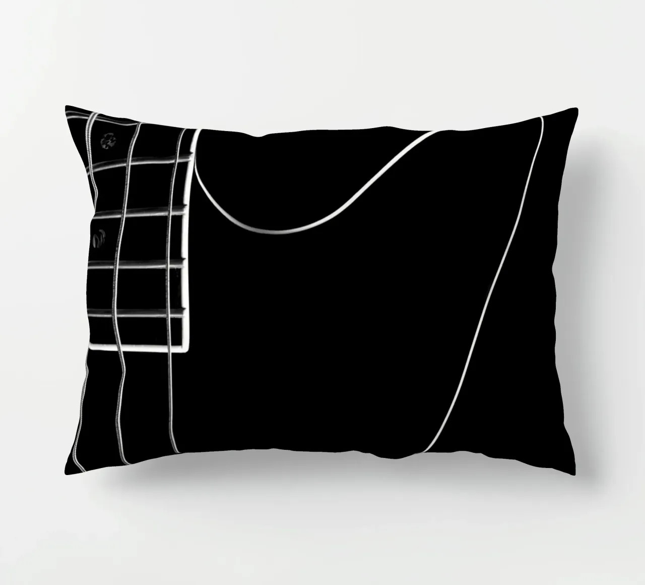 Basso nero cuscino da anderm