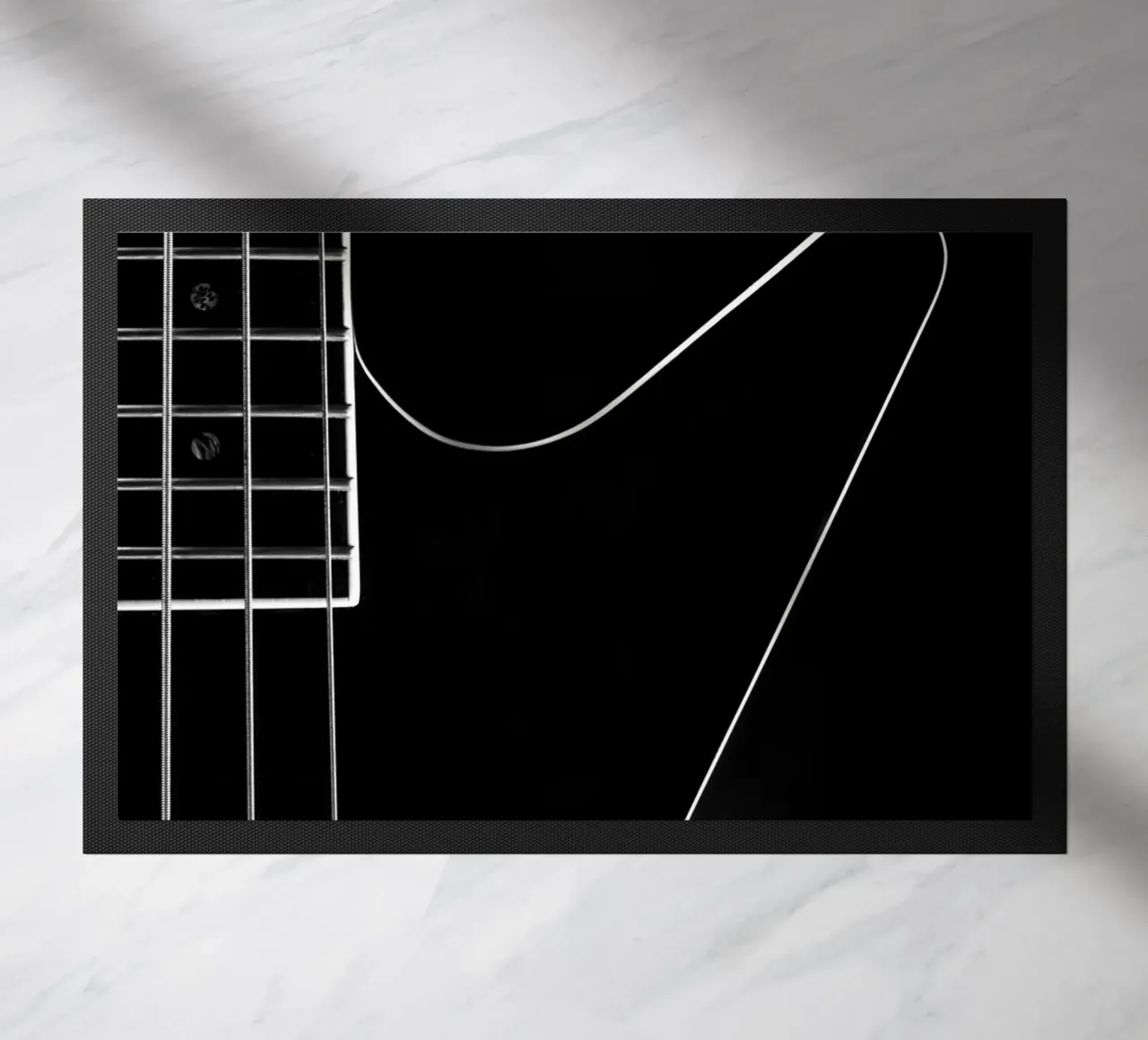 Basso nero zerbino da anderm