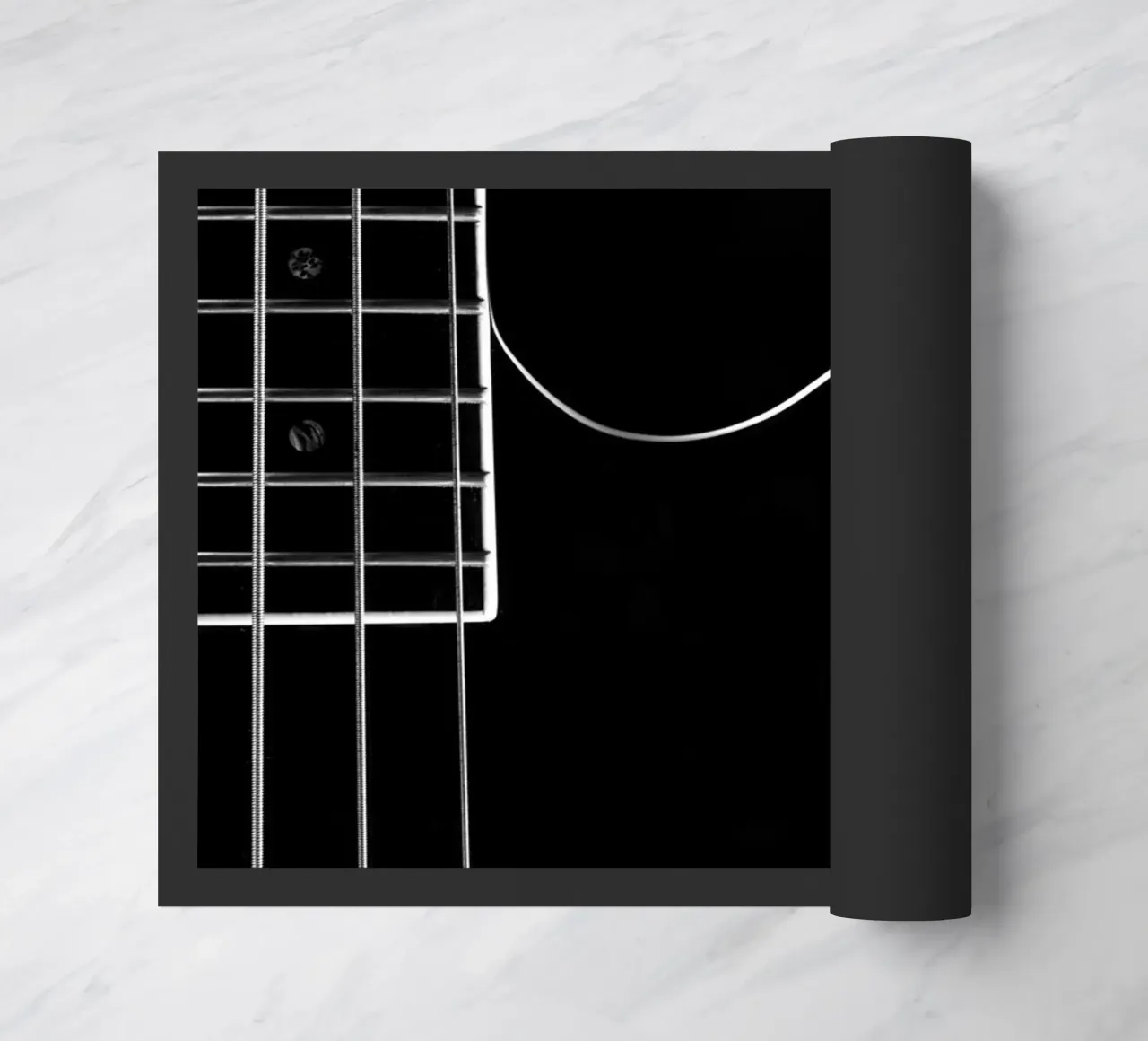 Basso nero zerbino da anderm