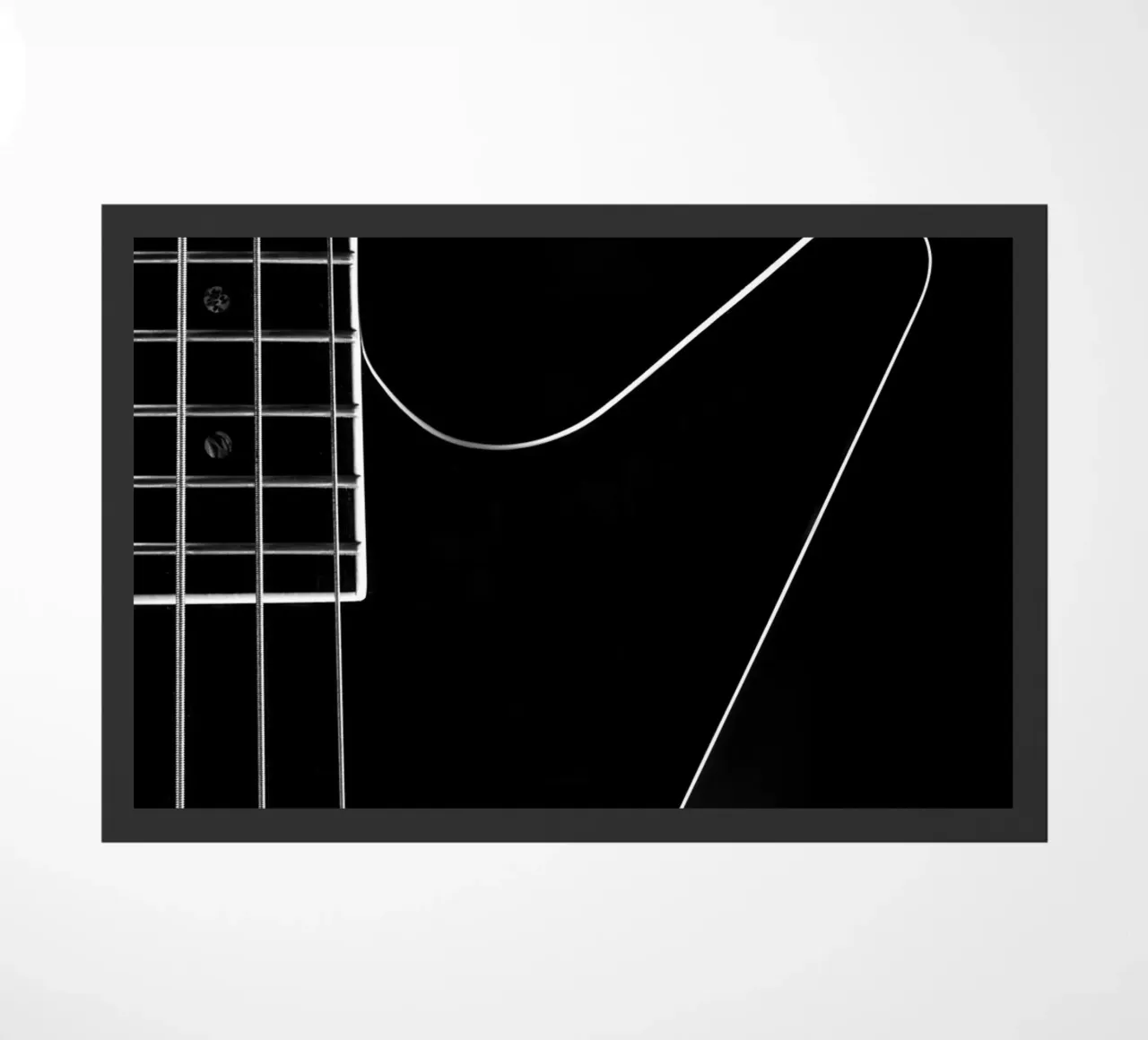 Basso nero zerbino da anderm