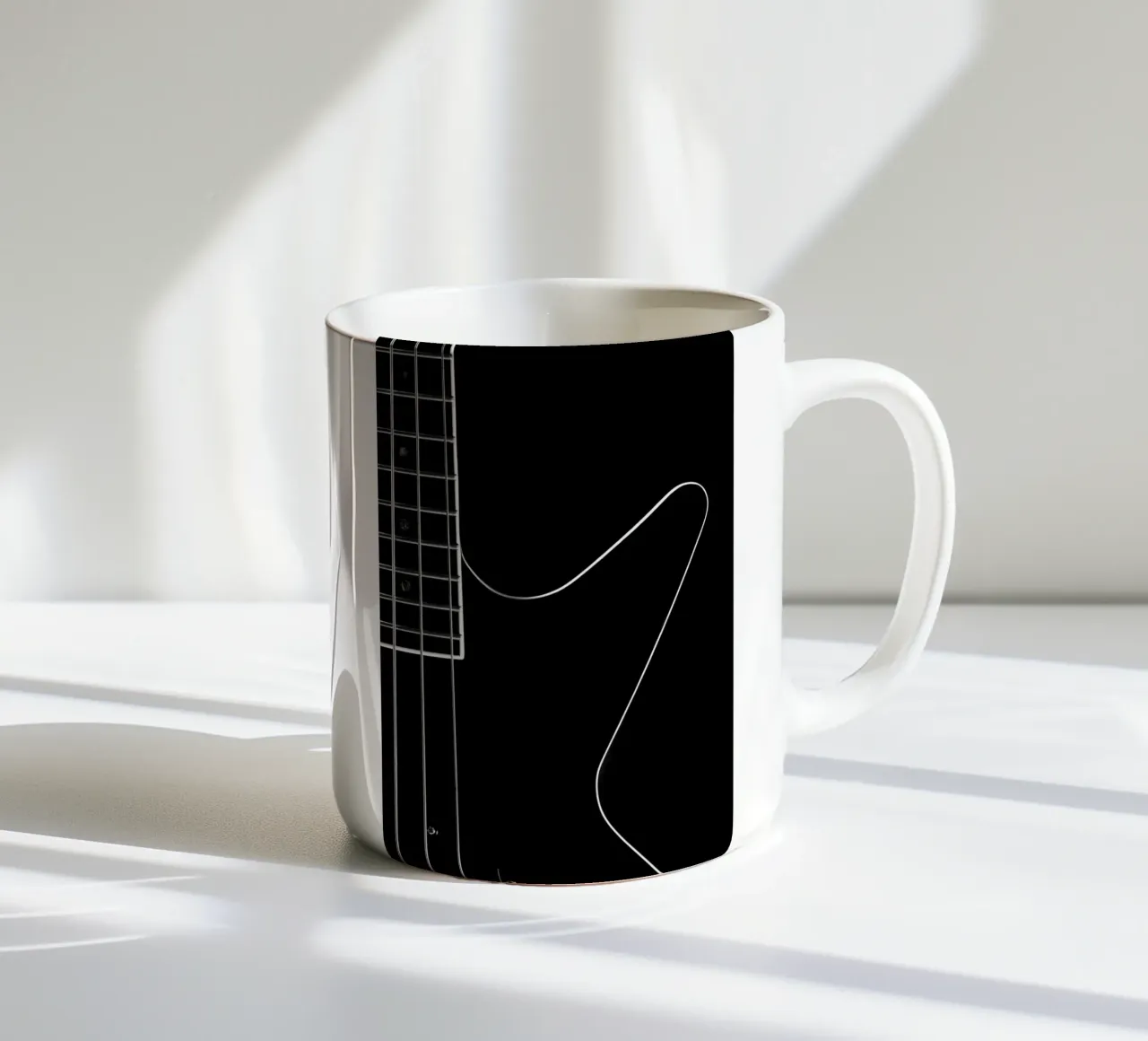 Basso nero tazza in ceramica da anderm