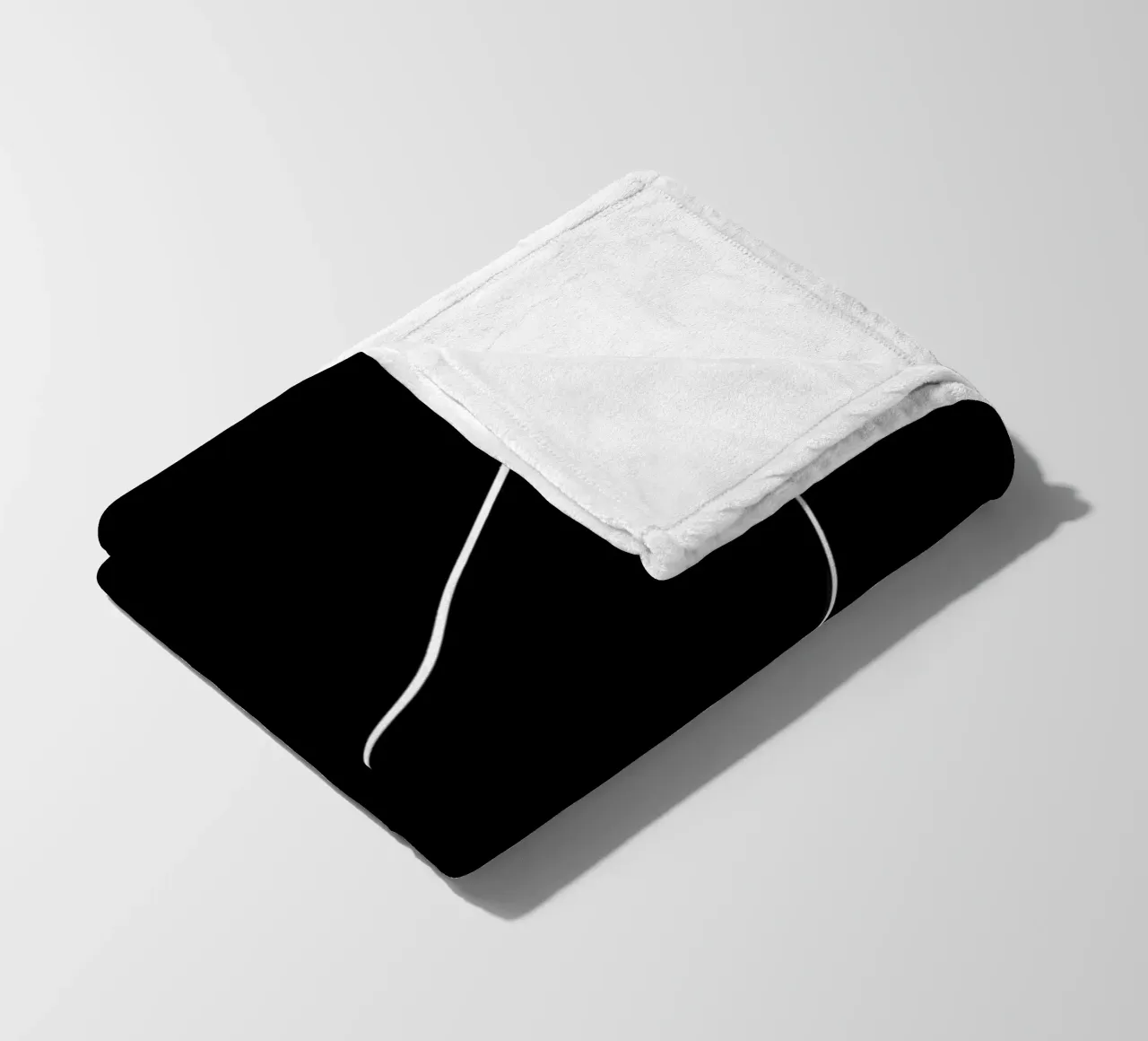 Basso nero coperta in pile da anderm