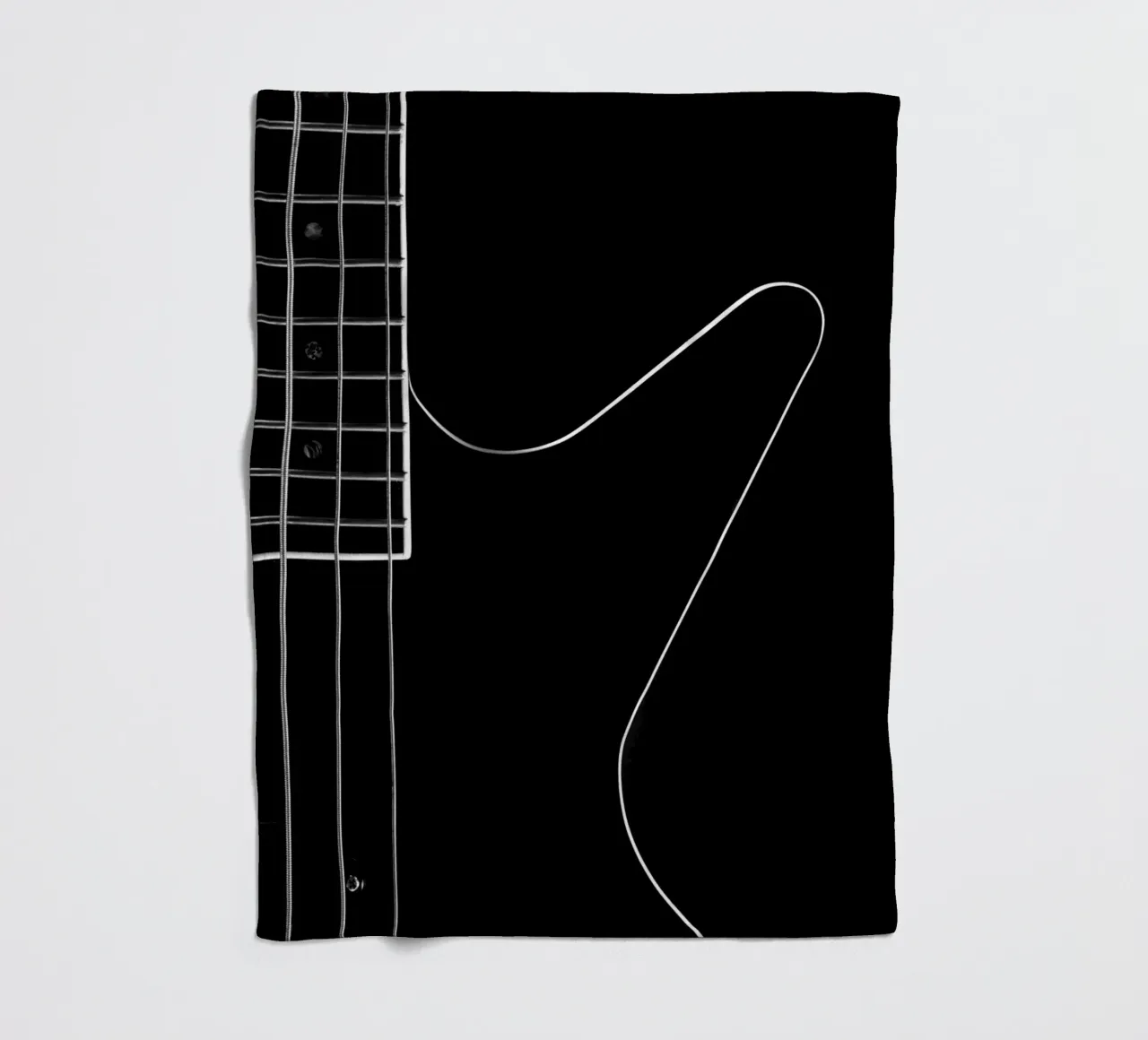Basso nero coperta in pile da anderm