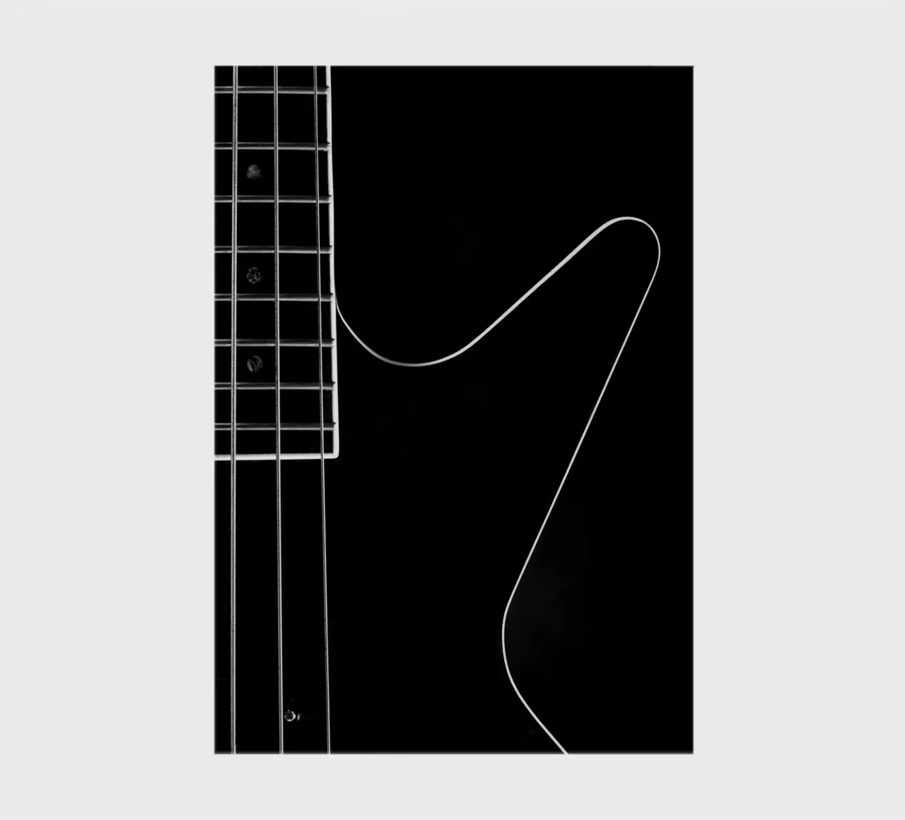 Black bass guitar notebook by anderm