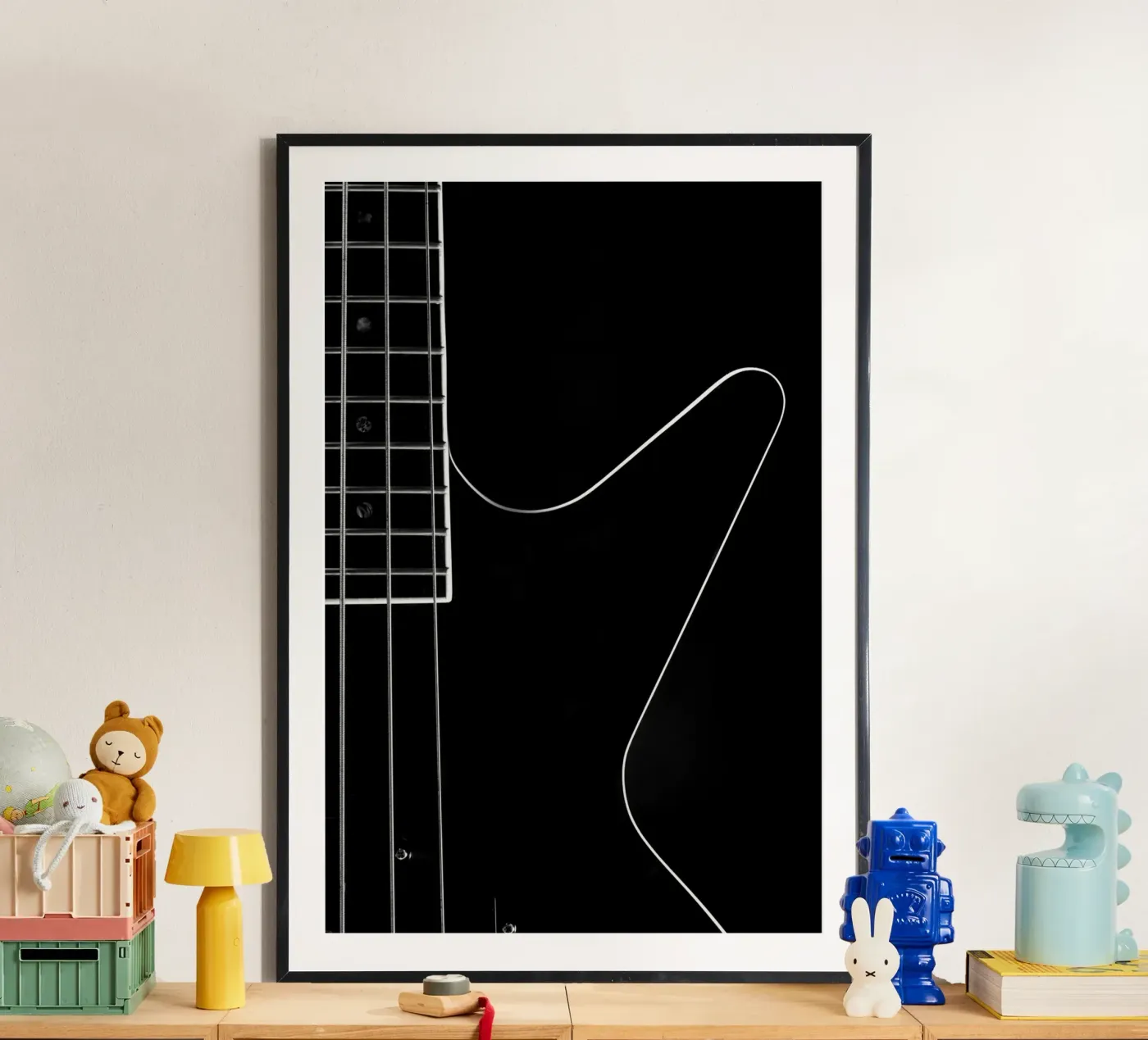 Black bass guitar poster da anderm
