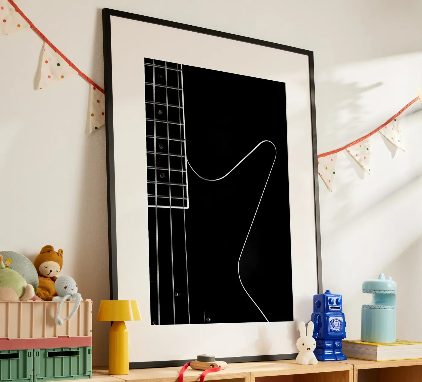 Black bass guitar poster da anderm