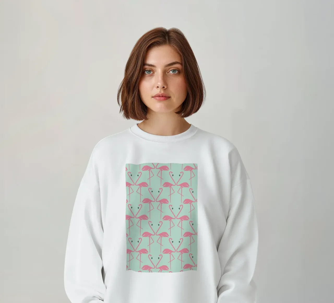 Pink Flamingos sweatshirt by Karin Bijlsma
