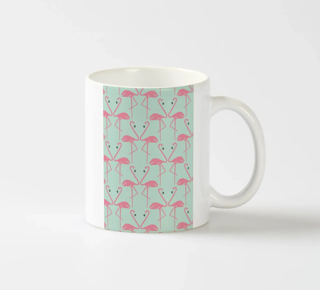 Pink Flamingos tazza in ceramica da Karin Bijlsma