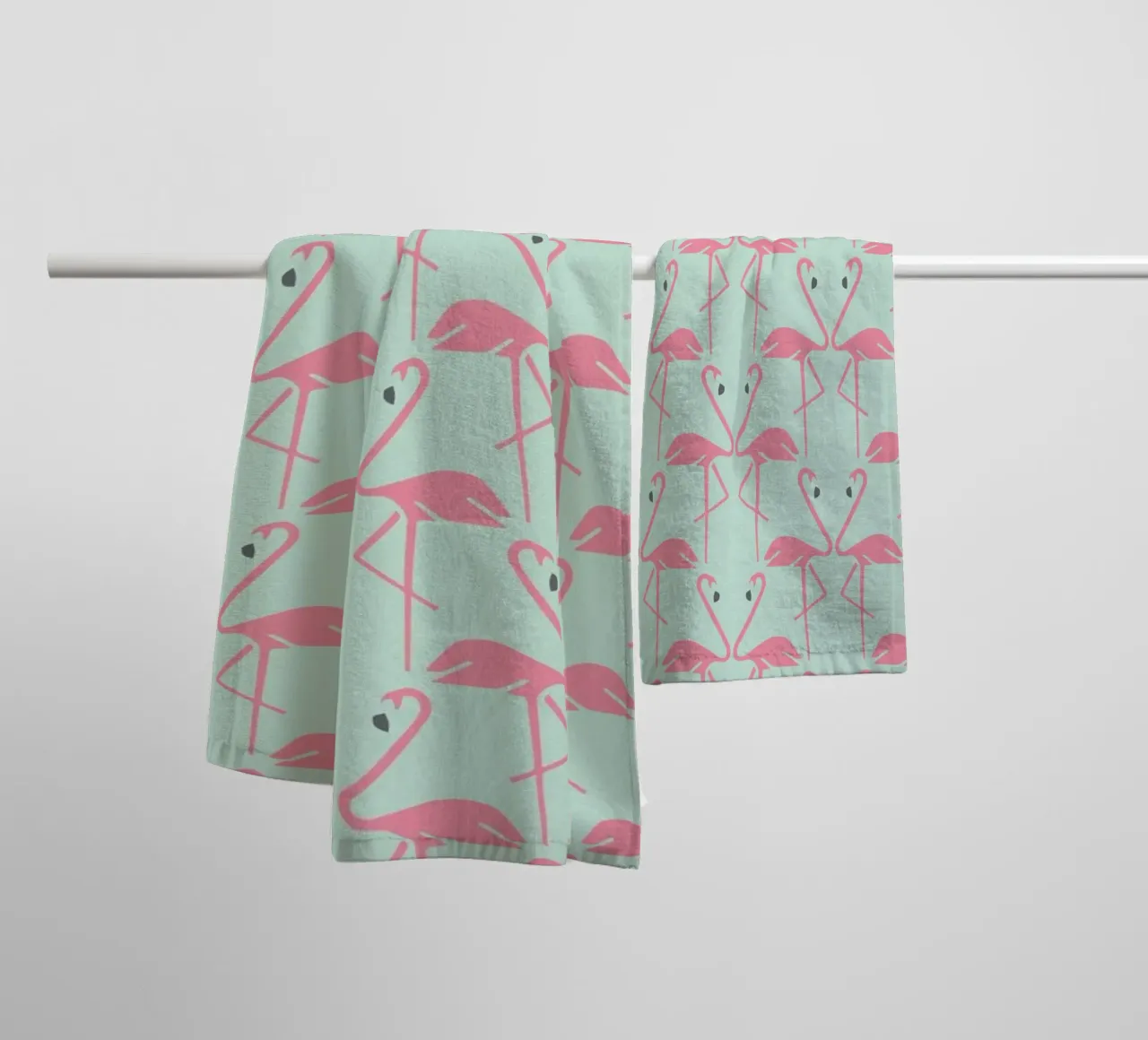Pink Flamingos asciugamano da bagno da Karin Bijlsma
