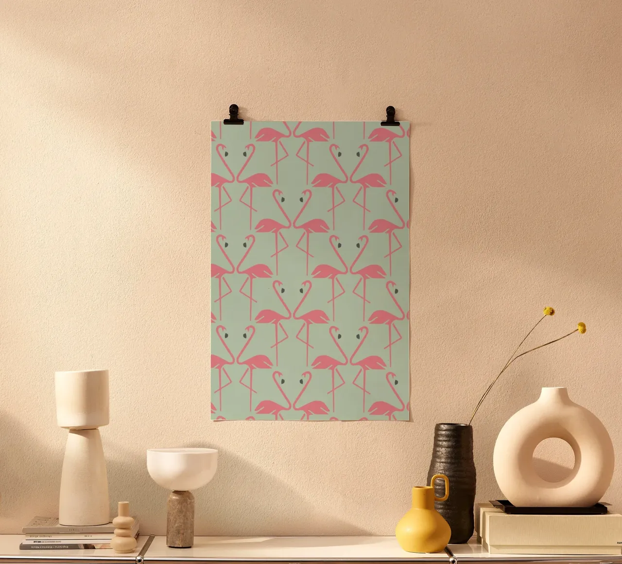 Pink Flamingos carta hahnemühle da Karin Bijlsma