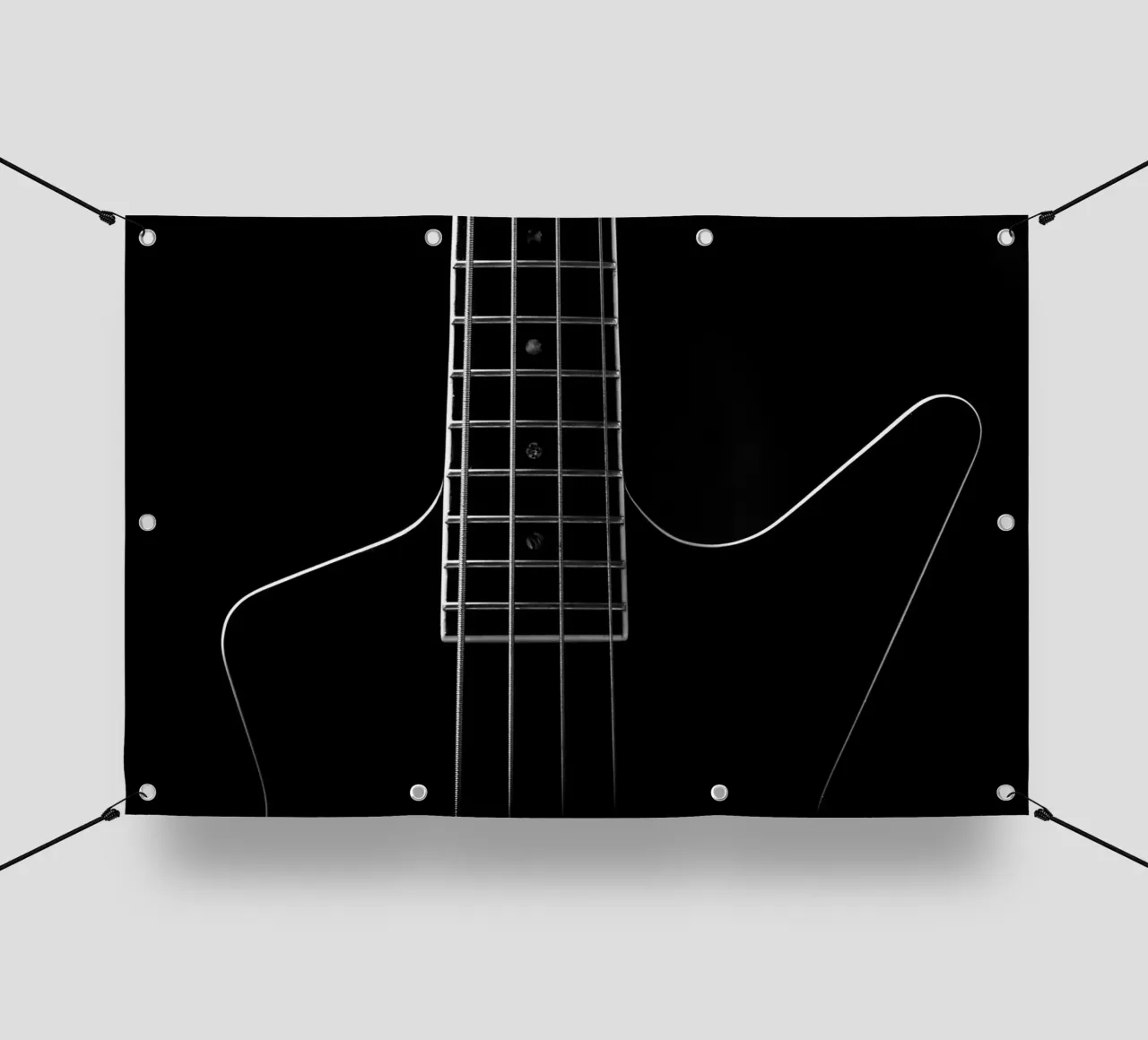 Basso nero telo in pvc da anderm