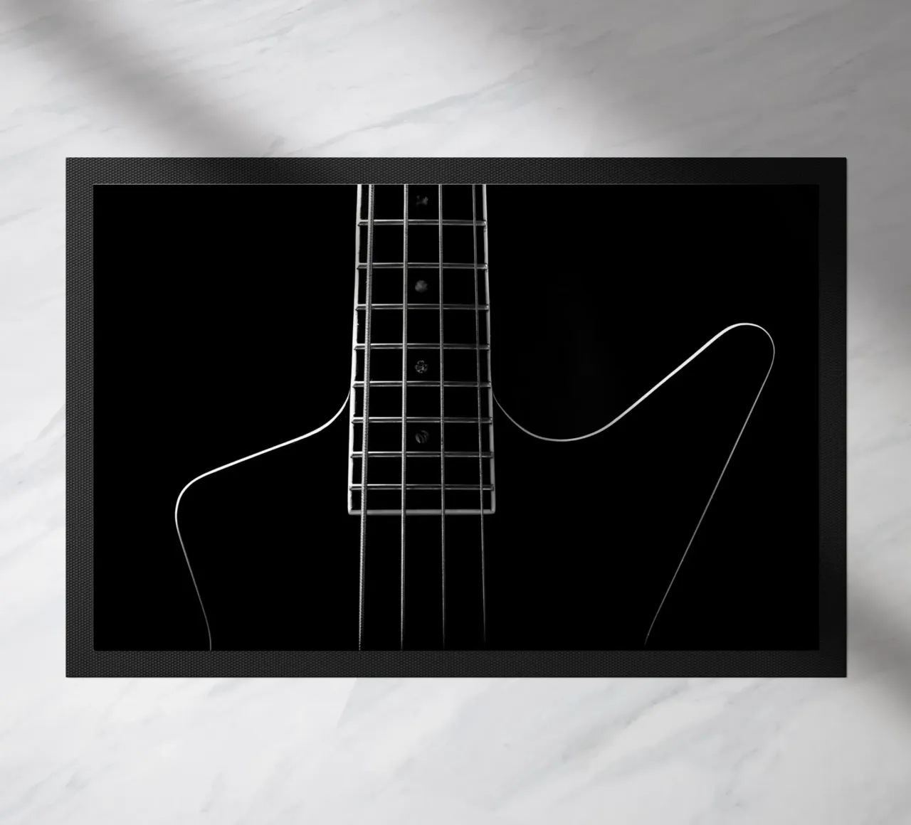 Basso nero zerbino da anderm