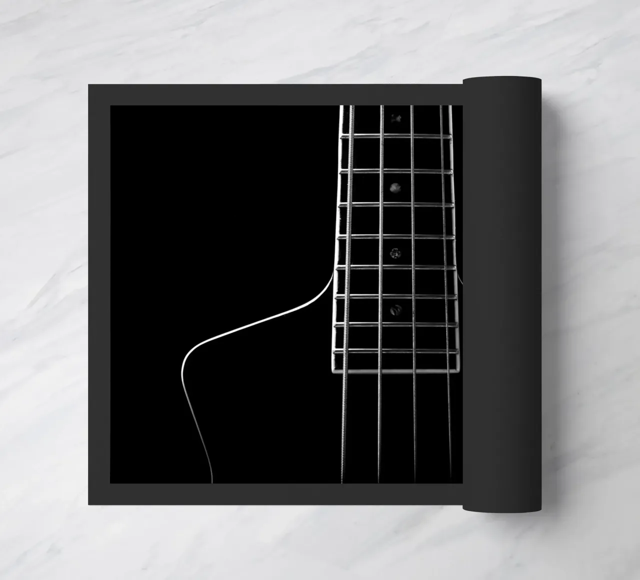 Basso nero zerbino da anderm