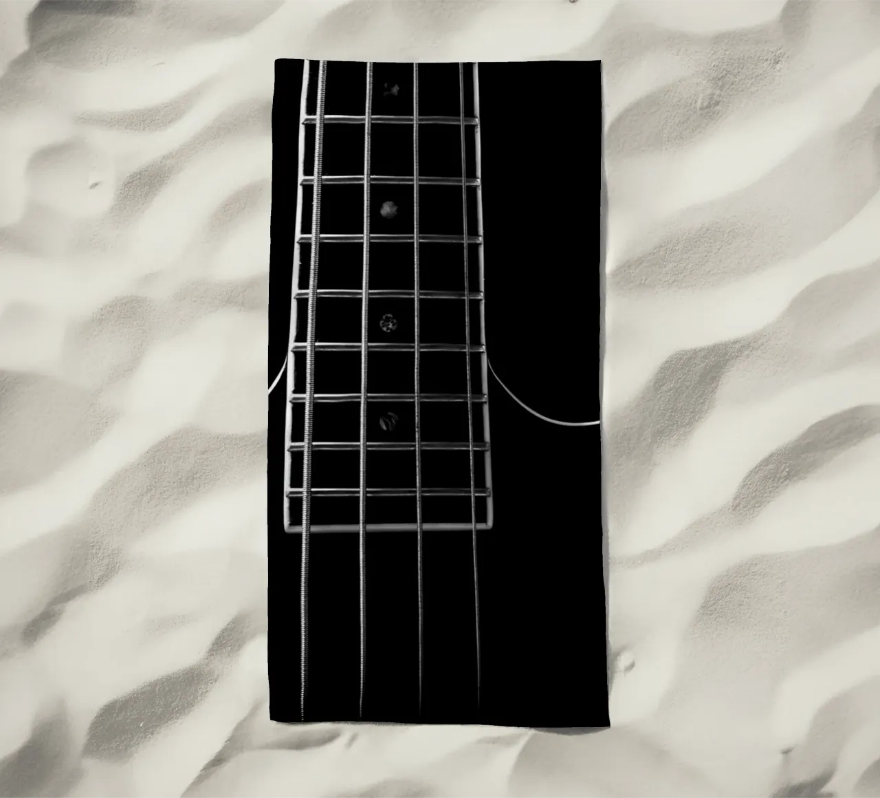 Black bass guitar telo mare da anderm