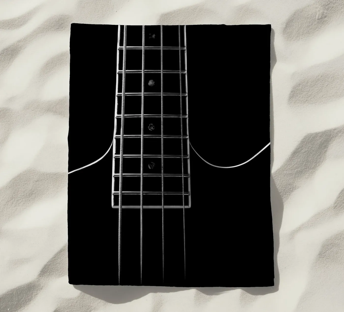 Black bass guitar telo mare da anderm