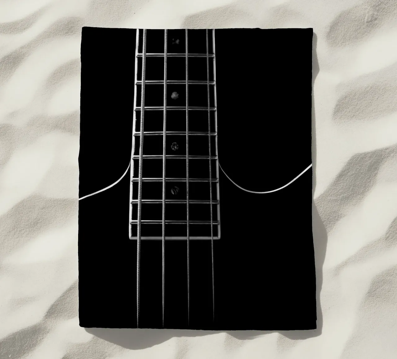 Black bass guitar telo mare da anderm