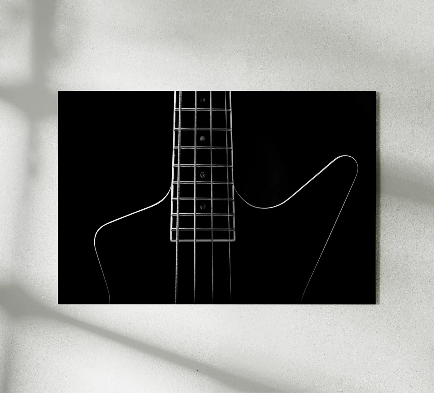 Black bass guitar plexiglas de anderm